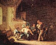 OSTADE, Adriaen Jansz. van Barber Extracting of Tooth sg oil painting reproduction